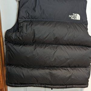 Men’s North face down feather Vest size M